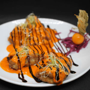 Pimientos del piquillo rellenos de carne de buey (1 Ud.)